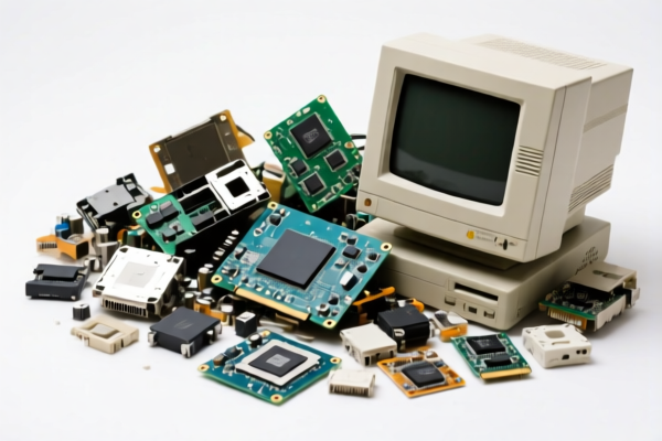 Waste Electronic Computer Components