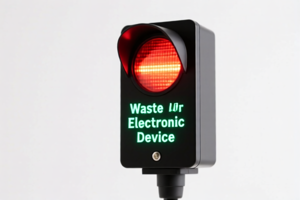 Waste Electronic Device Indicator Light