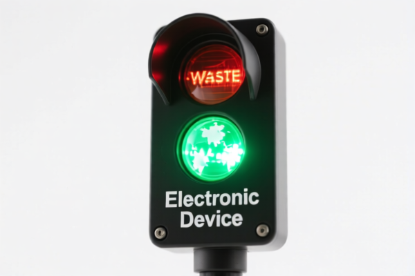 Waste Electronic Device Indicator Light