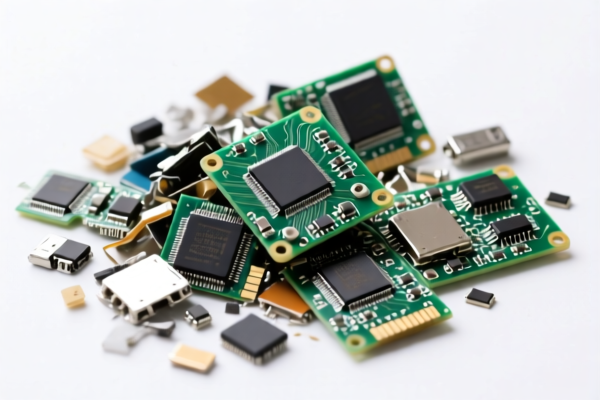 Crushed Electronic Waste with PCBs