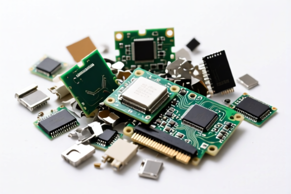 Crushed Electronic Waste with PCBs