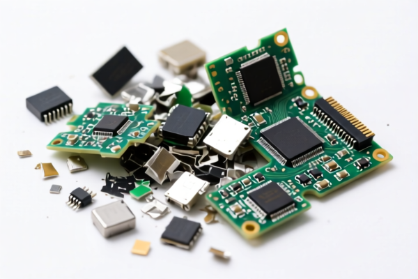 Crushed Electronic Waste with PCBs