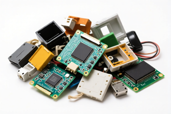 Mixed electronic waste materials