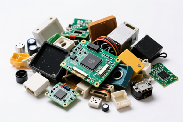 Mixed electronic waste materials