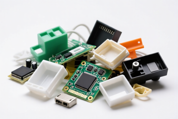 Waste electronic device plastic materials