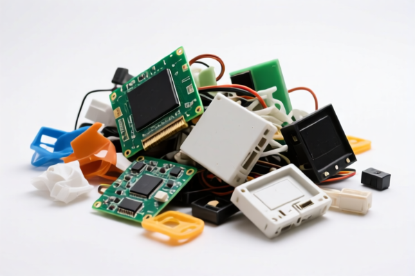Waste electronic device plastic scrap