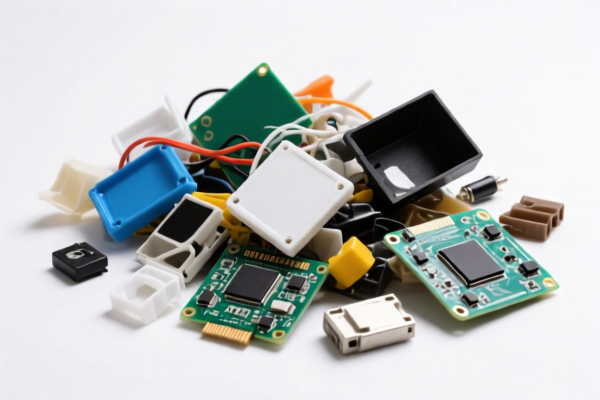 Waste electronic device plastic scrap