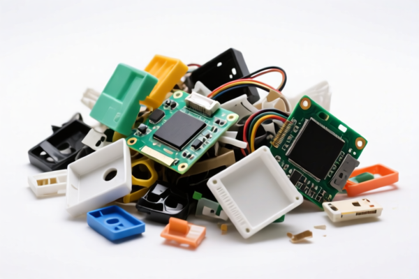 Waste electronic device plastic scrap
