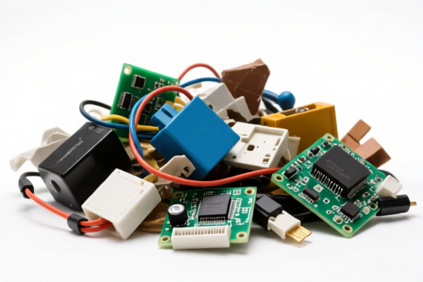 Waste electronic device storage scrap