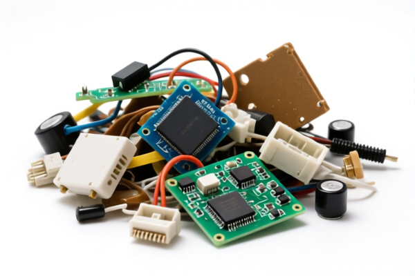 Waste electronic device storage scrap
