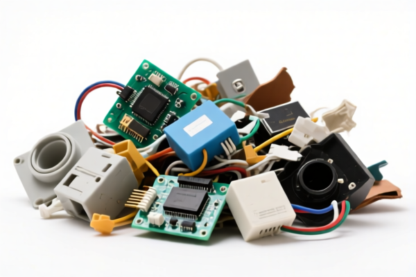 Waste electronic device storage scrap