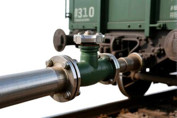 Railway freight car brake pipe