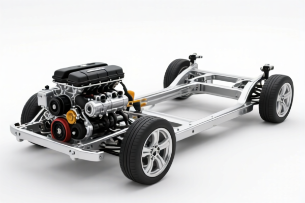 Chassis with Engine for Automobiles