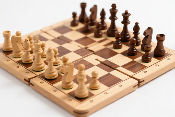 Image for 3 IN1 FOLDING WOODEN CHESS