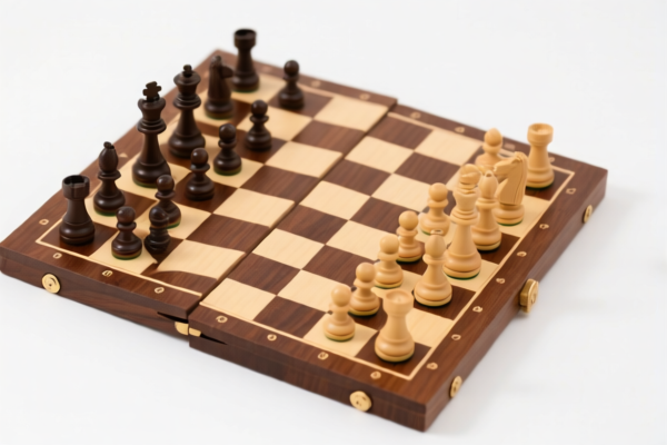 Image for 3 IN1 FOLDING WOODEN CHESS