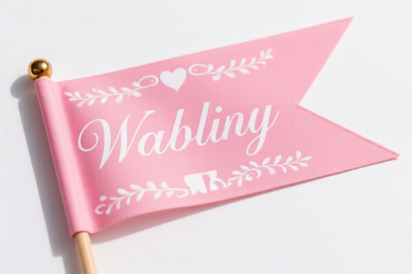 Image for WEDDING TABLE FLAGS PACK OF 10 PINK