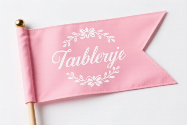 Image for WEDDING TABLE FLAGS PACK OF 10 PINK
