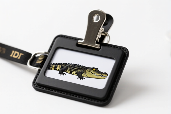 Alligator Clip ID Holder Horizontal Card Holder Vertical Card Holder