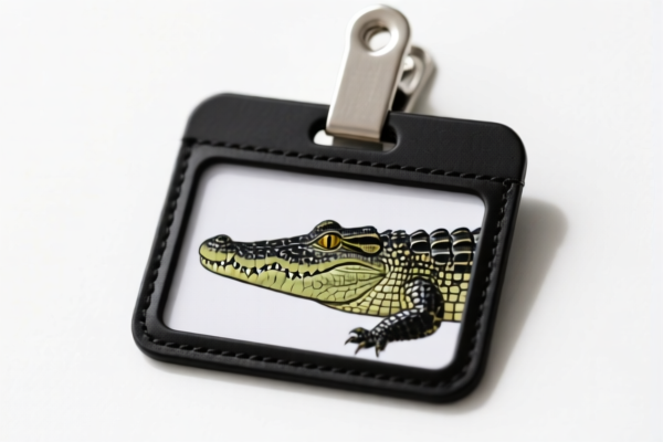 Alligator Clip ID Holder Horizontal Card Holder Vertical Card Holder