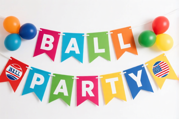 Ball Party Banner