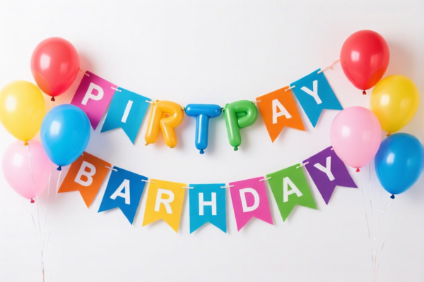 Birthday Party Balloon Banner