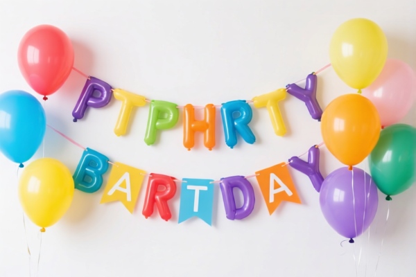 Birthday Party Balloon Banner