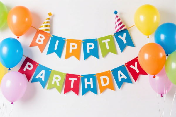 Birthday Party Balloon Banner
