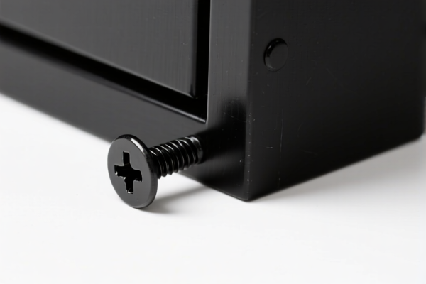 Black Cabinet Adjustment Screw