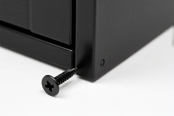 Black Cabinet Adjustment Screw