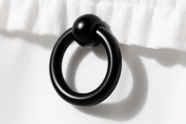 Black Curtain Ring