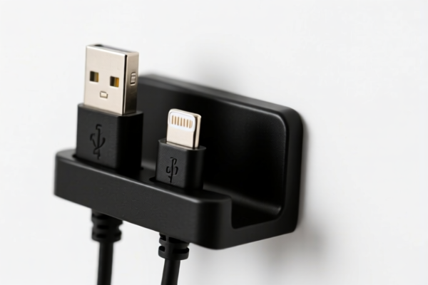 Black Data Cable Holder