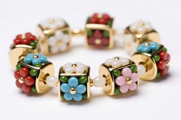 Boxed Floral Beads