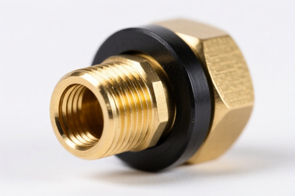 Brass Plug with Black Washer