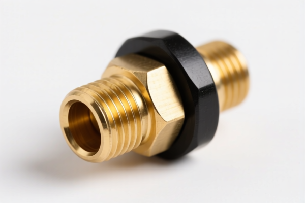 Brass Plug with Black Washer