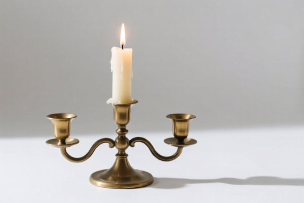 Image for GLASS CANDLE HOLDER