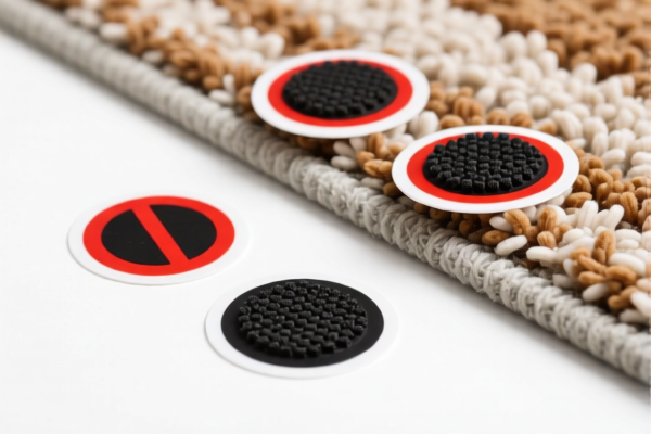 Image for 14 BLACK SQUARE CARPET ANTI SLIP STICKERS