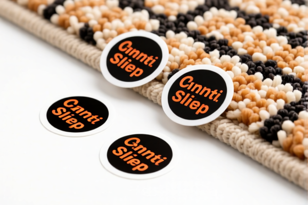 Image for 14 BLACK SQUARE CARPET ANTI SLIP STICKERS