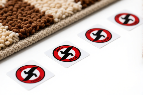 Image for 14 BLACK SQUARE CARPET ANTI SLIP STICKERS
