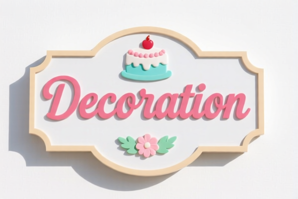 Cake Decoration Sign