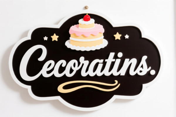 Cake Decoration Sign