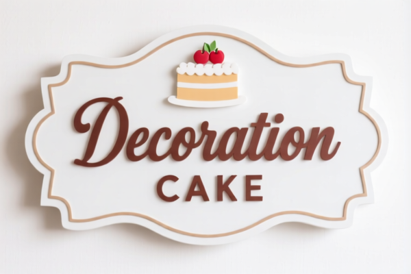 Cake Decoration Sign