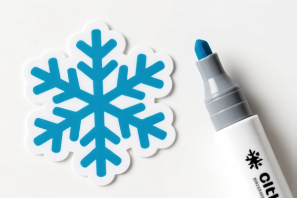 Christmas Snowflake Sticker Marker