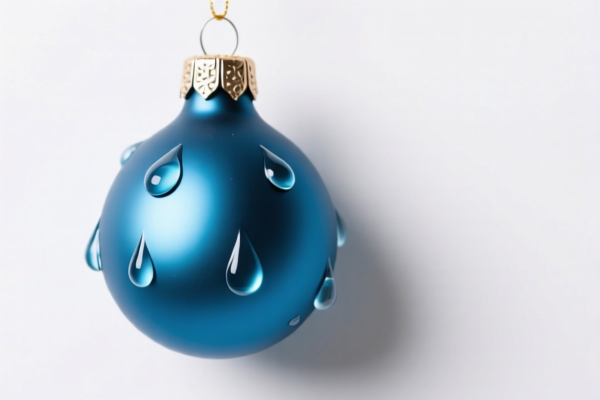 Christmas Water Drop Ornament