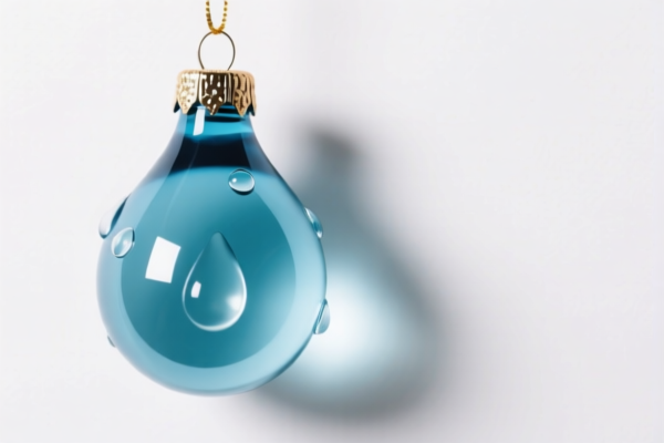 Christmas Water Drop Ornament