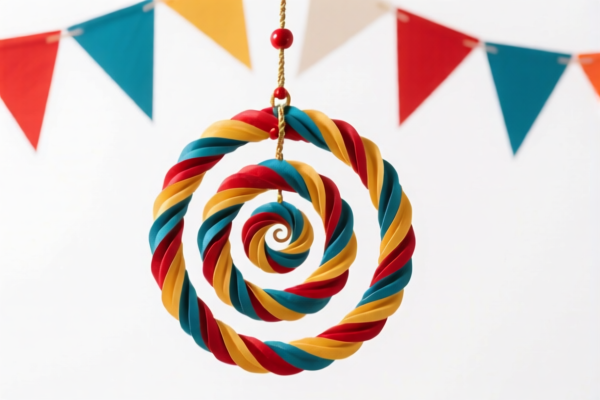Circus Swinging Spiral Decoration