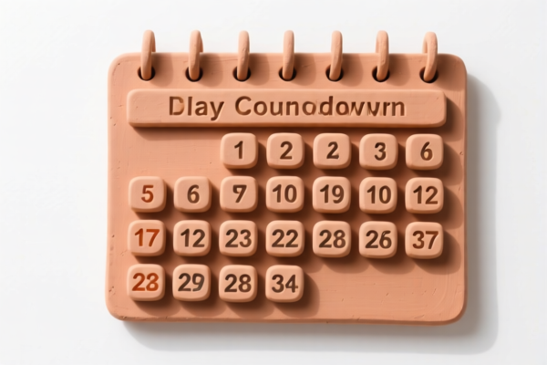 Clay Countdown Calendar