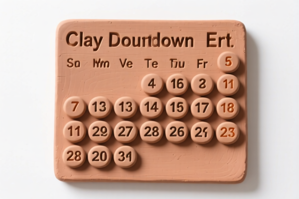 Clay Countdown Calendar