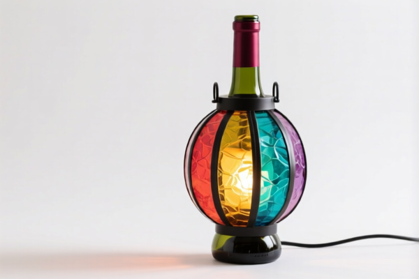 Colorful Lantern Decorative Wine Bottle Lamp