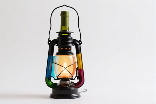 Colorful Lantern Decorative Wine Bottle Lamp