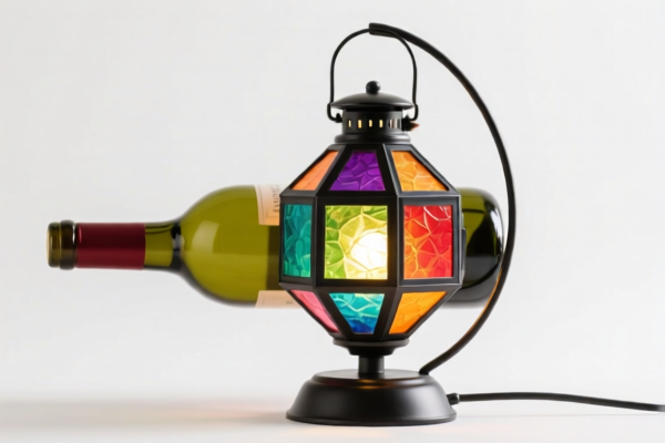 Colorful Lantern Decorative Wine Bottle Lamp